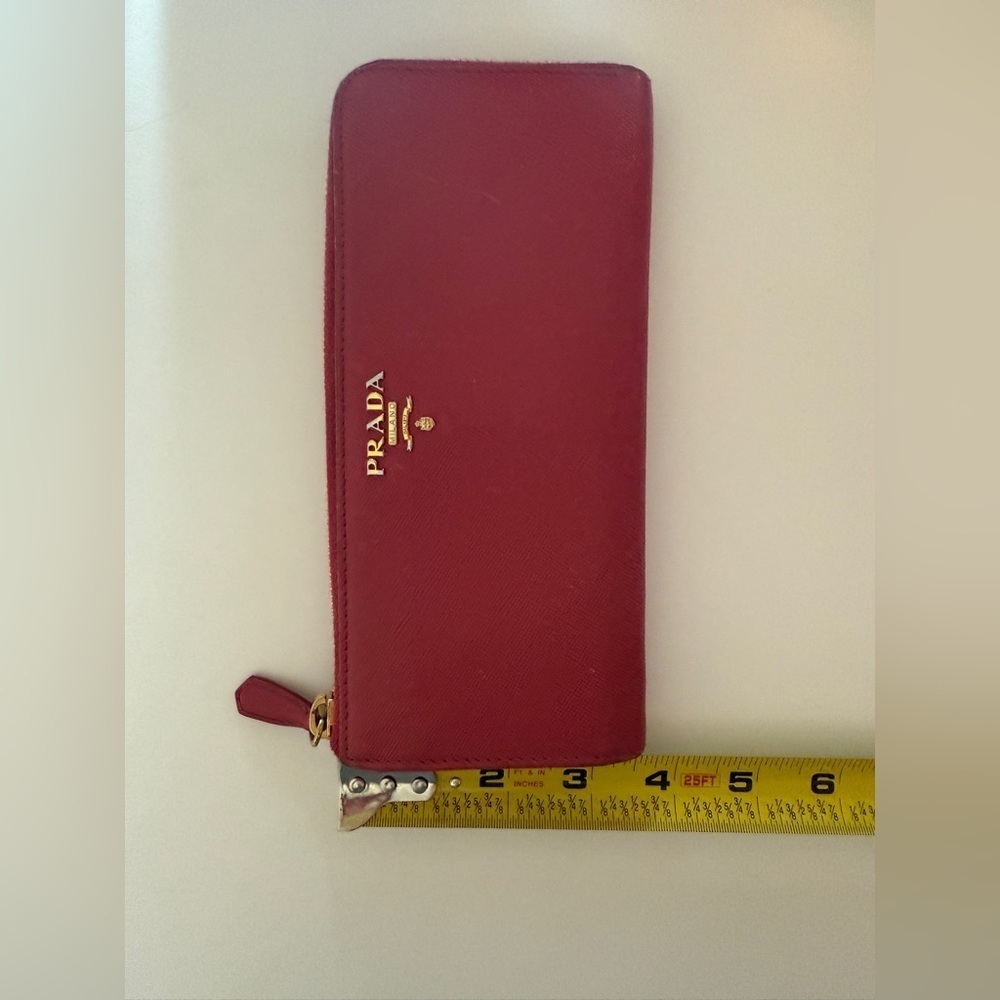 Prada Saffiano Leather Zip-Around Long Wallet – Pink Authentic - Picture 11 of 16